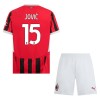 Camisola + Calções AC Milan Jovic 15 Criança Equipamento 1ª 24/25